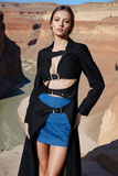 Black Belted Trench Jacket
