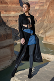 Black Belted Trench Jacket