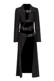 Black Belted Trench Jacket