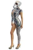 GOGO  Sequined Fish Scale Performance Set