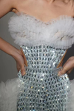 Strapless Rhinestone Tulle Set