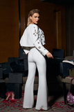 Embellished Blazer Set