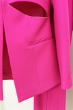 Split Leg Single Breasted Tailored Cutout Set