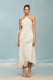 Halterneck Ruffle Tiered Maxi Dress