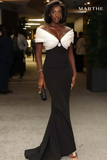 Sexy Strapless Puff Sleeve Off Bodycon Dress