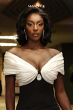 Sexy Strapless Puff Sleeve Off Bodycon Dress