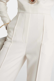 Embellished cutout flared jumpsuit
