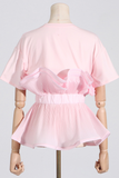 Ruffled T-shirt