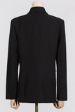 Rosette Lapel Collar Blazer