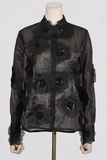 Embroidered Organza Shirt