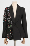 Side Gem Black Suit