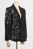 Side Gem Black Suit