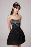 Black Embellished Mini Dress