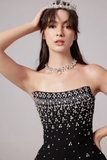 Black Embellished Mini Dress