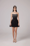 Black Embellished Mini Dress