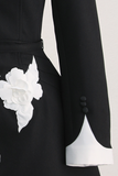 Black Floral Embellished Dress