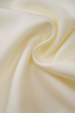 White Satin Ruffled Mini Dress