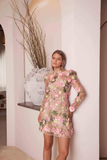 A-line Floral Mini Dress