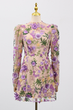 A-line Floral Mini Dress