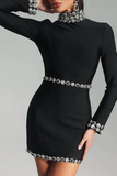 Diamond Black Mini Dress