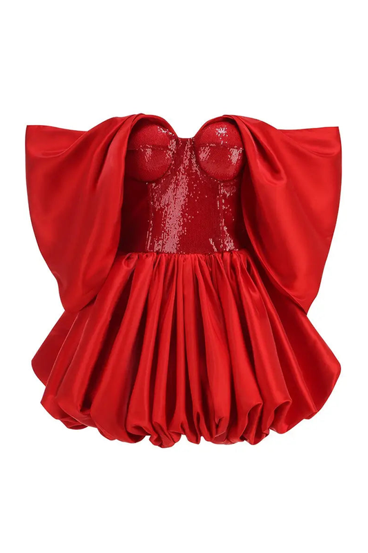 Off Shoulder Bubble Dress