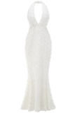 Floral Maxi Dress In White