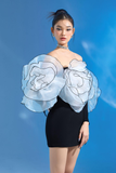 Bodycon 3D Flower Applique Mini Dress
